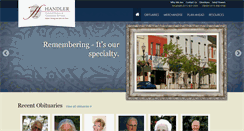 Desktop Screenshot of handlerfuneralhomes.com